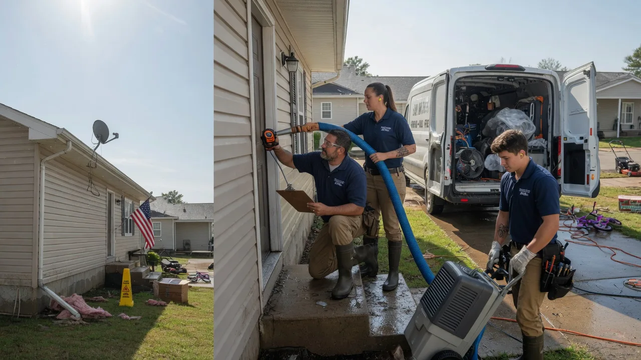 Ceiling Water Damage Restoration in Mackey, IN near me